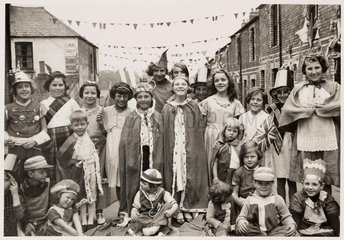 Fancy dress parade for King George VI’s coronation  Wales  1937.