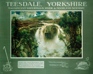 ‘Teesdale  Yorkshire’  NER poster  1910.