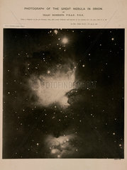 Great Orion Nebula (M42)  4 February 1889.