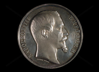 Napoleon III  Paris Exposition medal  1855.