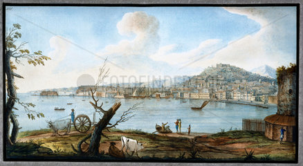 Naples as seen from near the bridge of Maddalena  Kingdom of Naples  c 1767.