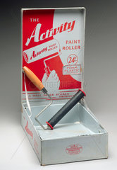 ‘The Activity’ paint roller in metal paint tray  1954-1964.