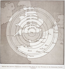 Map from the Schneider Trophy contest programme  1929.