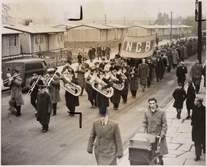 Ollerton Colliery brass band  Nottinghamshire  1947.