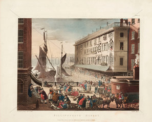 ‘Billingsgate Market’  Billingsgate Wharf  London  1 March 1808.