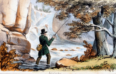 'Angling'  c 1845.