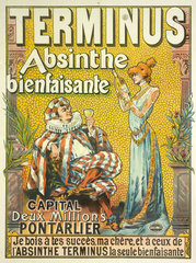 ‘Terminus Absinthe Bienfaisante’  1892.