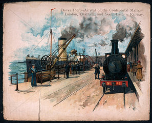 'Dover Pier. Arrival of the Continental Mails.
