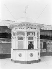 Enquiry office at Blackpool  1927.