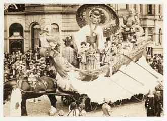 Blackpool carnival float  c 1924.