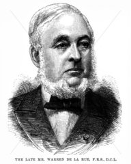 Warren De La Rue  British astronomer and physicist  c 1860s.