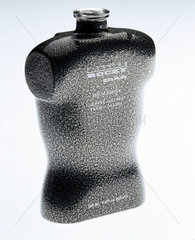 Stone-coloured torso-shaped bottle  powder-coated by Azko Nobel  2000.