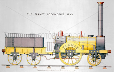 'Planet' steam locomotive and tender  1830.