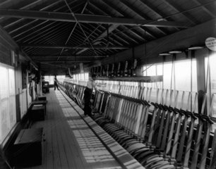 LNWR signal cabin no 1  Rugby  Warwickshire  8 September 1898.