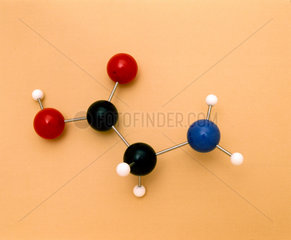 Glycine  ball and spoke model  c 1977.
