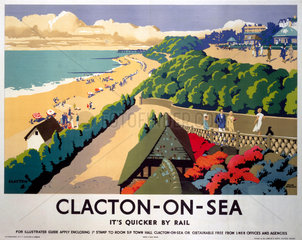 ‘Clacton-on-Sea’  LNER poster  1935.
