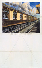 ‘The Bournemouth Belle’  BR stock poster  1953.