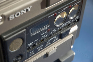 Detail of a Sony Betacam Camcorder  1985.