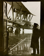 Handley Page HP42 at Croydon Airport  1930s.