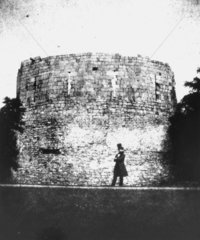 The Medieval Keep of York Castle. Image fro