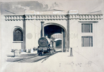 Locomotive engine house  Camden Town  London  1839.
