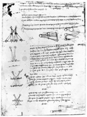 Study in binocular vision  from Leonardo da Vinci’s notebooks  15th century.