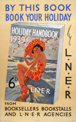 'Holiday Handbook 1939'  LNER poster  1939.