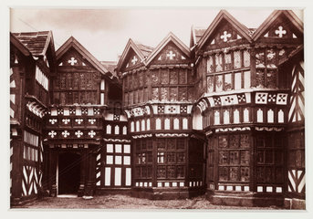 'Little Moreton Hall  The Courtyard'  c 1880.