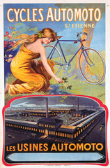 'Cycles Automoto St Etienne - Les Usines Automoto’  c 1914.