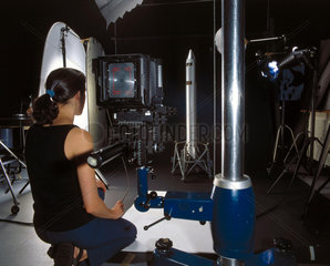 Photographing an object  Science Museum Photo Studio  July 2001.