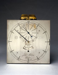 Dial from Shelton regulator clock  1768-1769.