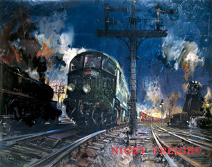 'Night Freight'  artwork for BR (LMR) poste