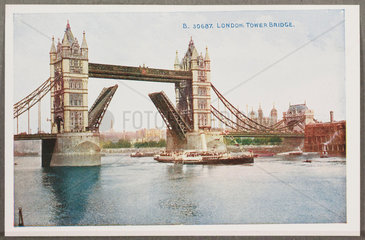 'London: Tower Bridge'  c 1914.
