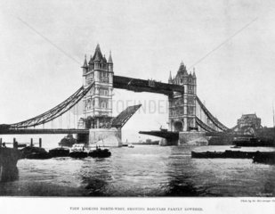 Tower Bridge  London  1894.