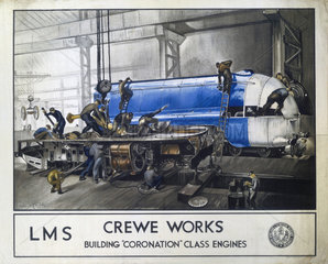 'Crewe Works’  LMS poster  1937.
