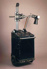 Mobile X-ray machine for ward use  1940-1955.