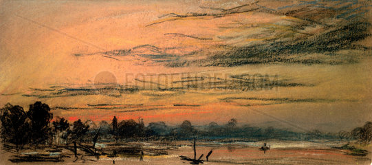 Afterglow two hours after sunset  13 September 1886.