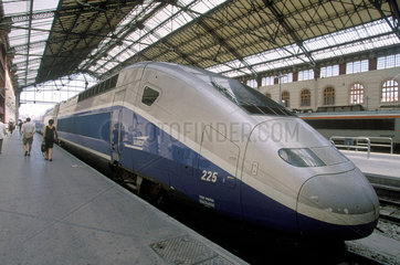 Train a Grande Vitesse (TGV)  Marseilles  France  2001.
