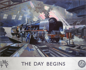 'The Day Begins'  LMS poster  1946.