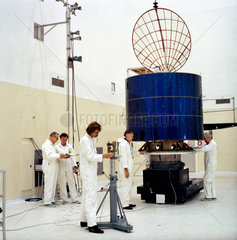 Indonesian Palapa B communications satellite  1977.