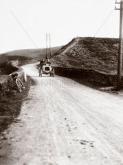 'Coming down Shapfell on the 1000 Mile Trial’  Cumbria  1900.