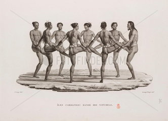 Traditional dance of the Caroline Islands  1817-1820.