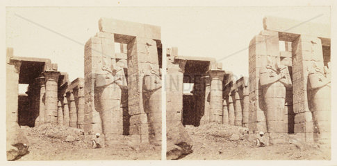 'Osiride Columns of the Memnonium  Thebes'  1859.