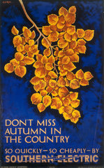 ‘Don't Miss Autumn in the Country'  SR poster  1934.