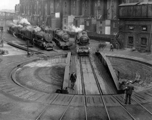 Locomotives at Ranelegh Bridge depot  1953.