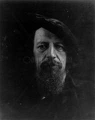 'Alfred Tennyson'  1866. Portrait of the po