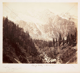 'Wanja Valley - Himalayas'  c 1865.
