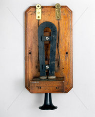 Early telephone by Alexander Graham Bell  c 1870s.