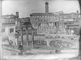 'Rome  Forum from the West side of the Arch