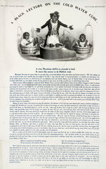 'A Black Lecture on the Cold Water Cure'  c 1880.